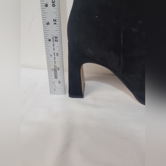 Sam Edelman Women's Irie Square Toe Ankle Bootie Black Suede Size 11 - Picture 9 of 13